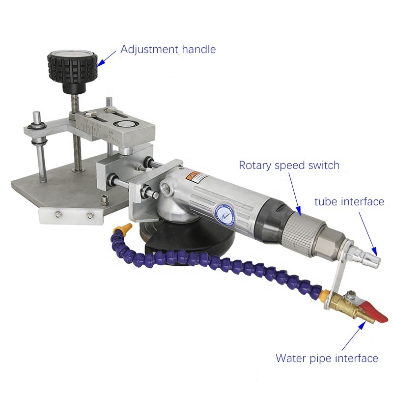 Pneumatic Glass Chamfering Machine New Small Safety Angle Grinder Machine Glass Round Corner Machine