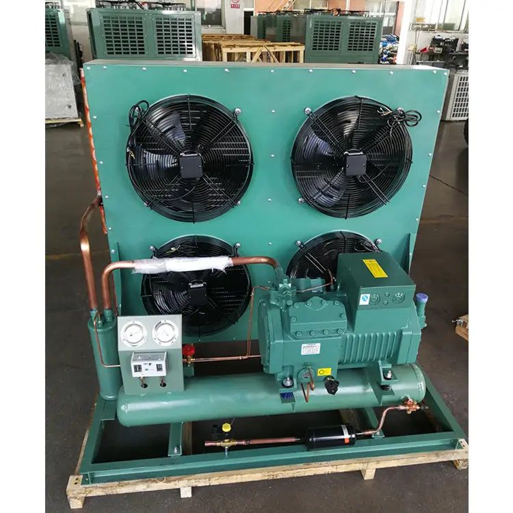 R404A Open Type Semi-hermetic Compressor Cold room Refrigeration Equipment Air Cooled Condensing Unit