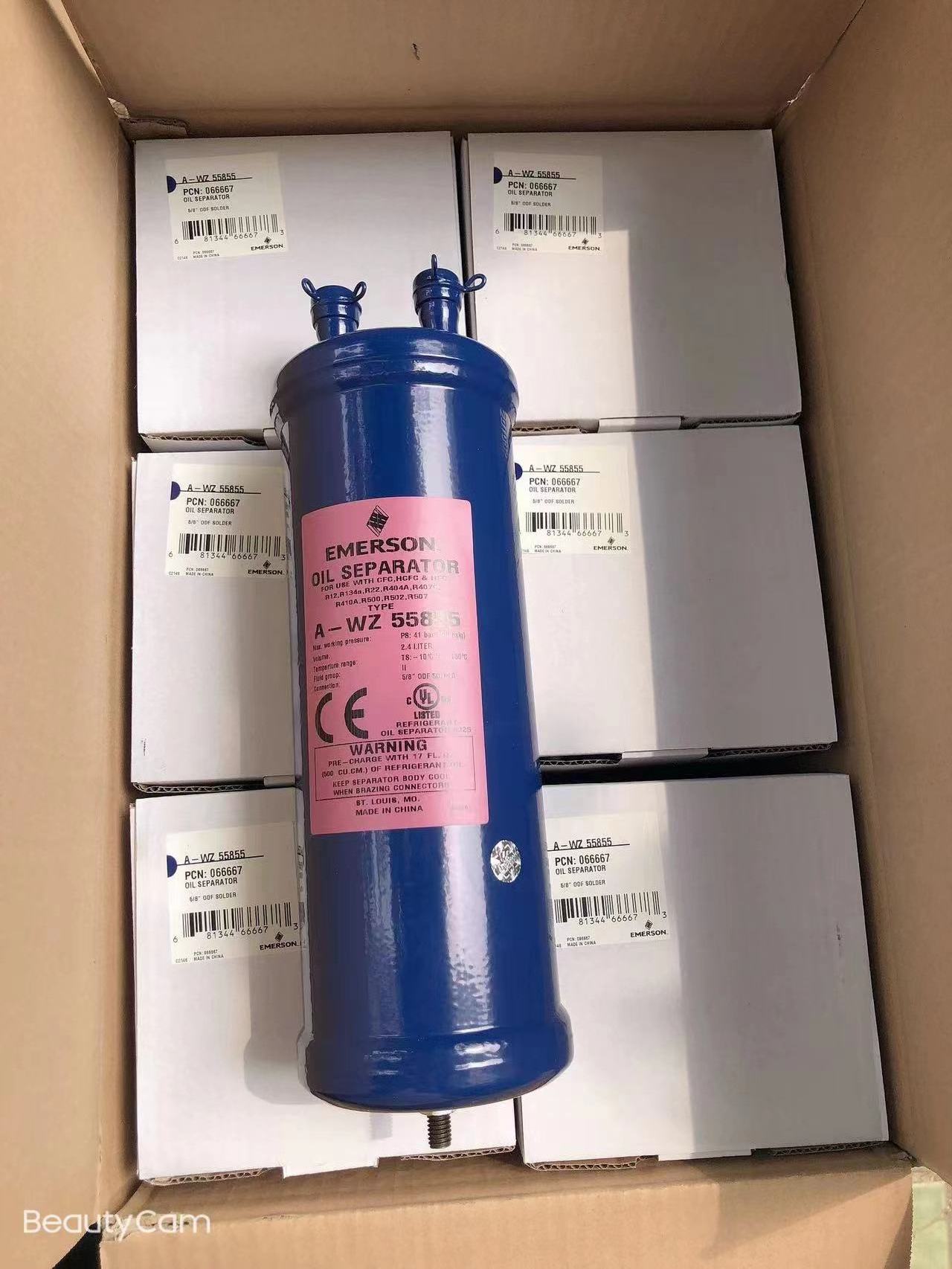 Refrigeration Parts Refrigerant Liquid Oil separator A-WZ 55824 for Condensing Unit system with CFC HCFC HFC R22 R404A R407C