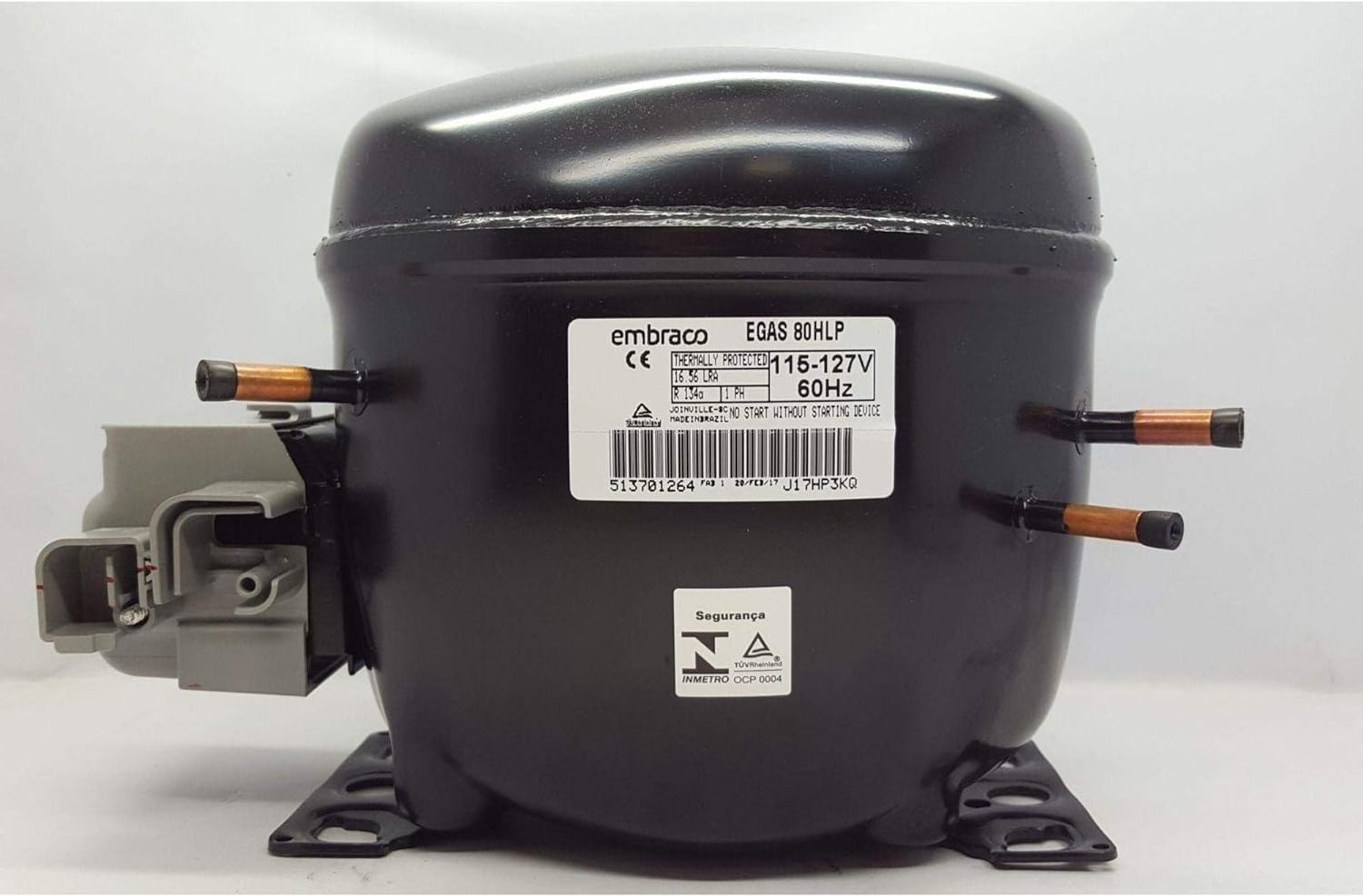 Embraco Compressor EGAS 100HLR EGX 90CLC EGU130HLR   EGSY 90HLP 1/3HP R134A 220 240V 50 60HZ