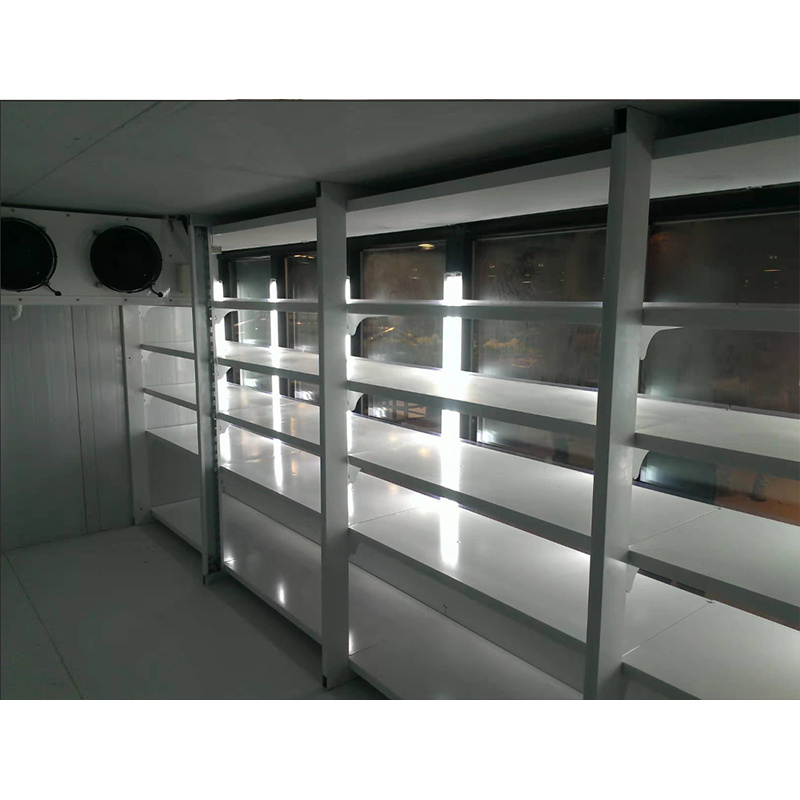 Sandwich Panel Glass Door Walk in Cooler Freezer Display Cold Room For Supermarket