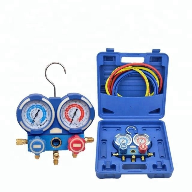 MG-2-R134a R410A Manifold Gauge Set HVAC refrigeration system auto air conditioner AC Charging  R22 R12 R502 404 AC Gauge