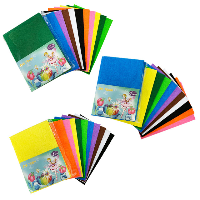 Factory hot sales colorful soft plush eva foam sheet for craft