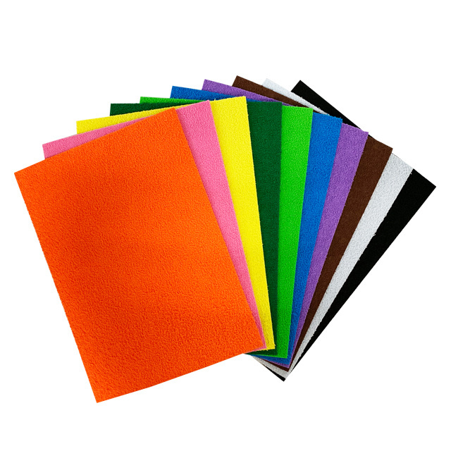 Plush foam EVA Sheet Cheap plastic rubber  foamy foamiran 2mm