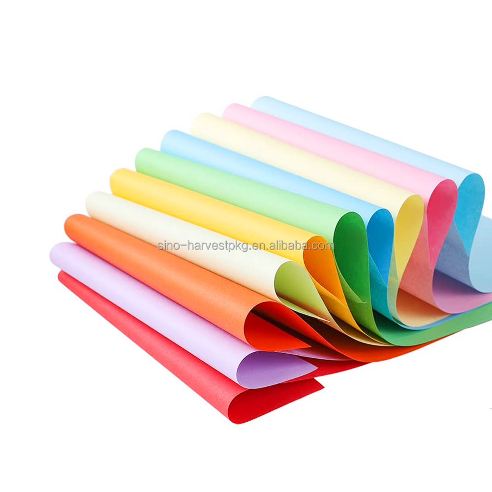 Customize A4 Copy Paper Color Printing Paper 160g 120g Handmade Colored Paper Origami