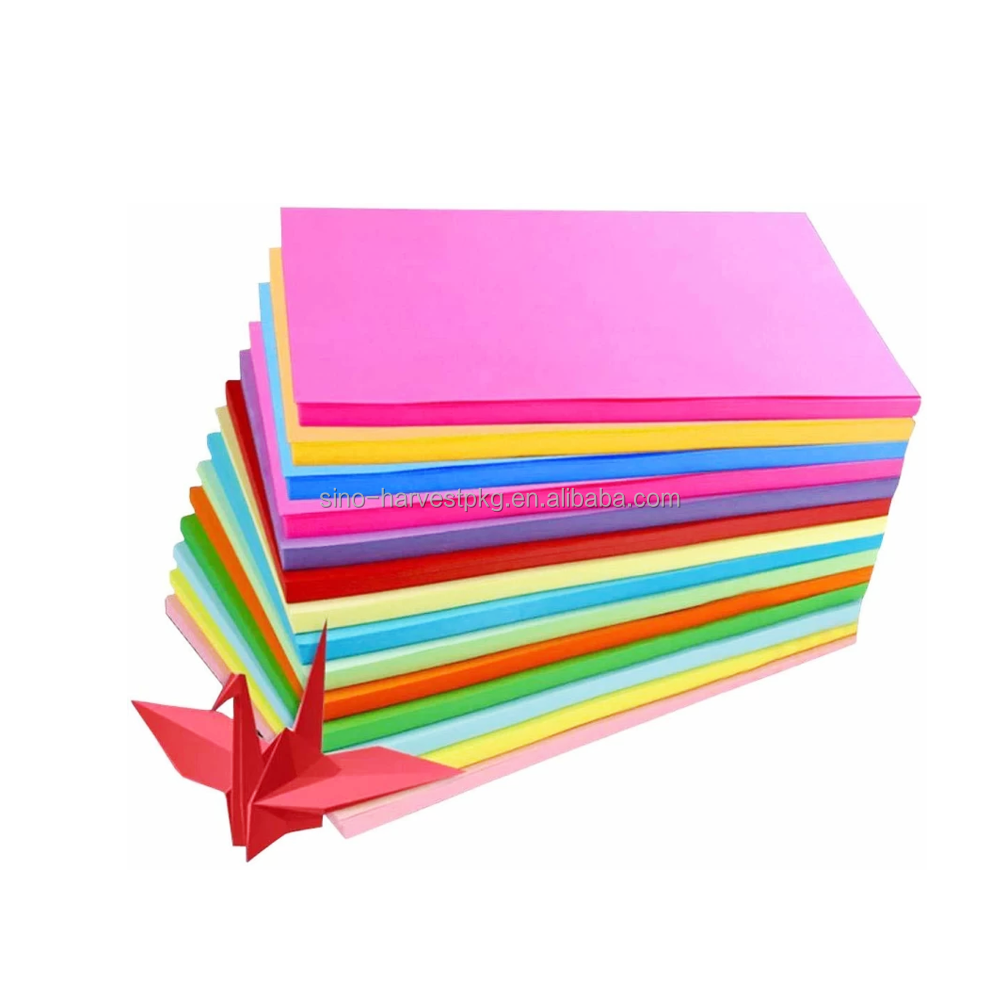 Customize A4 Copy Paper Color Printing Paper 160g 120g Handmade Colored Paper Origami