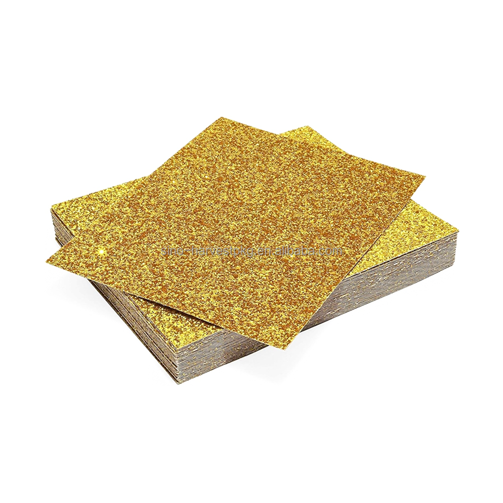 Factory Price Glitter Craft Paper Cardstock Party Decoration Gift Wrapping Paper Card Making Diy Scrapbook Craft Paper