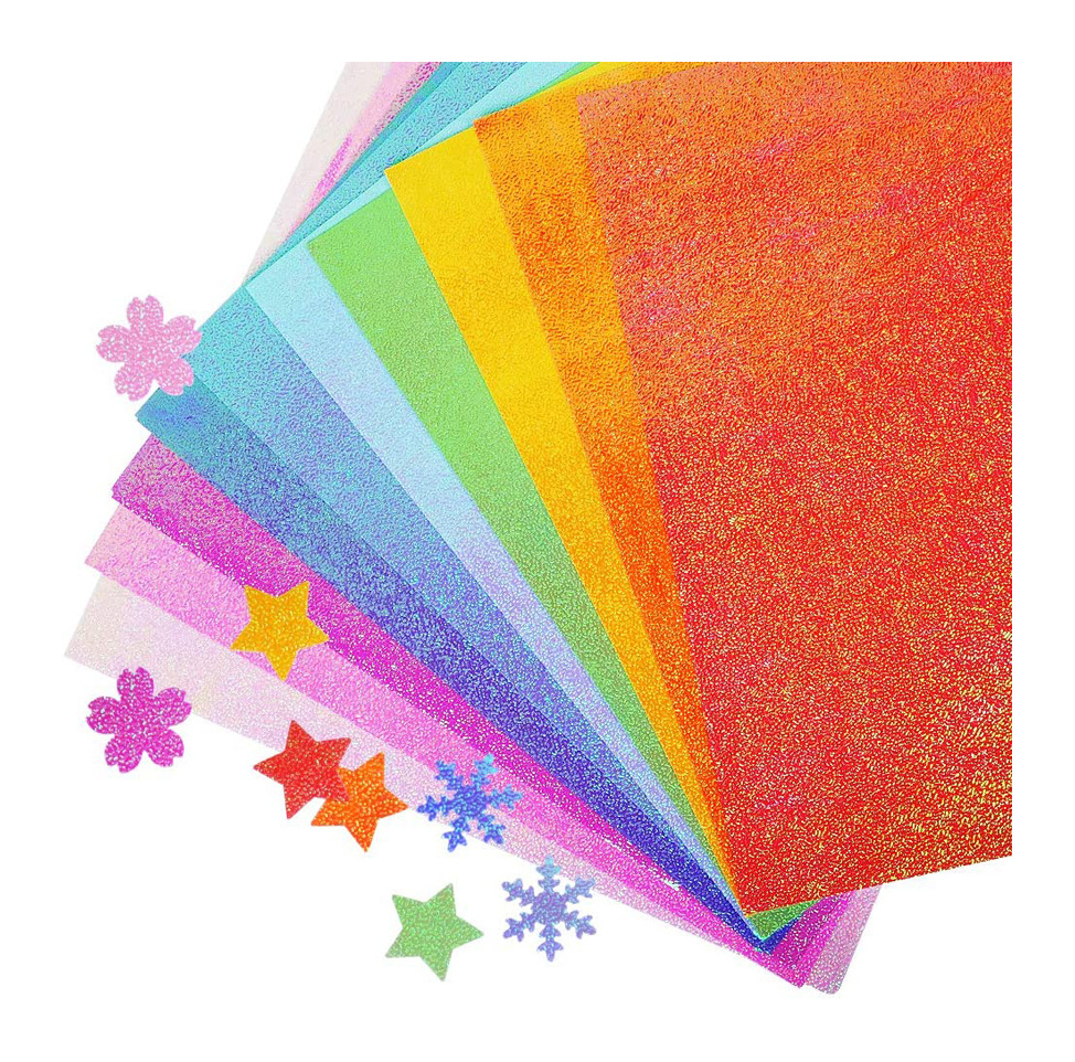 A4 Glitter Cardstock Glitter Craft Paper for DIY Party Decorations Glitter Gift Wrapping Paper