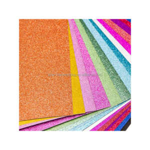 Wholesale Color Glitter Paper Cardstock Paper Sheet A4 Self-adhesive Glitter Paper For Diy