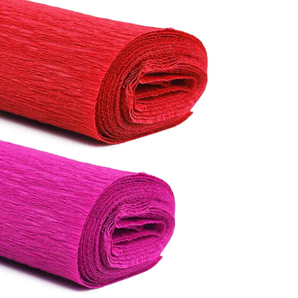 Super thick crepe paper roll color crepe kraft paper italian crepe papers