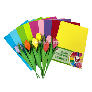 Wholesale A4 Custom Size Color Printing color cardboard paper color copy paper For handmade