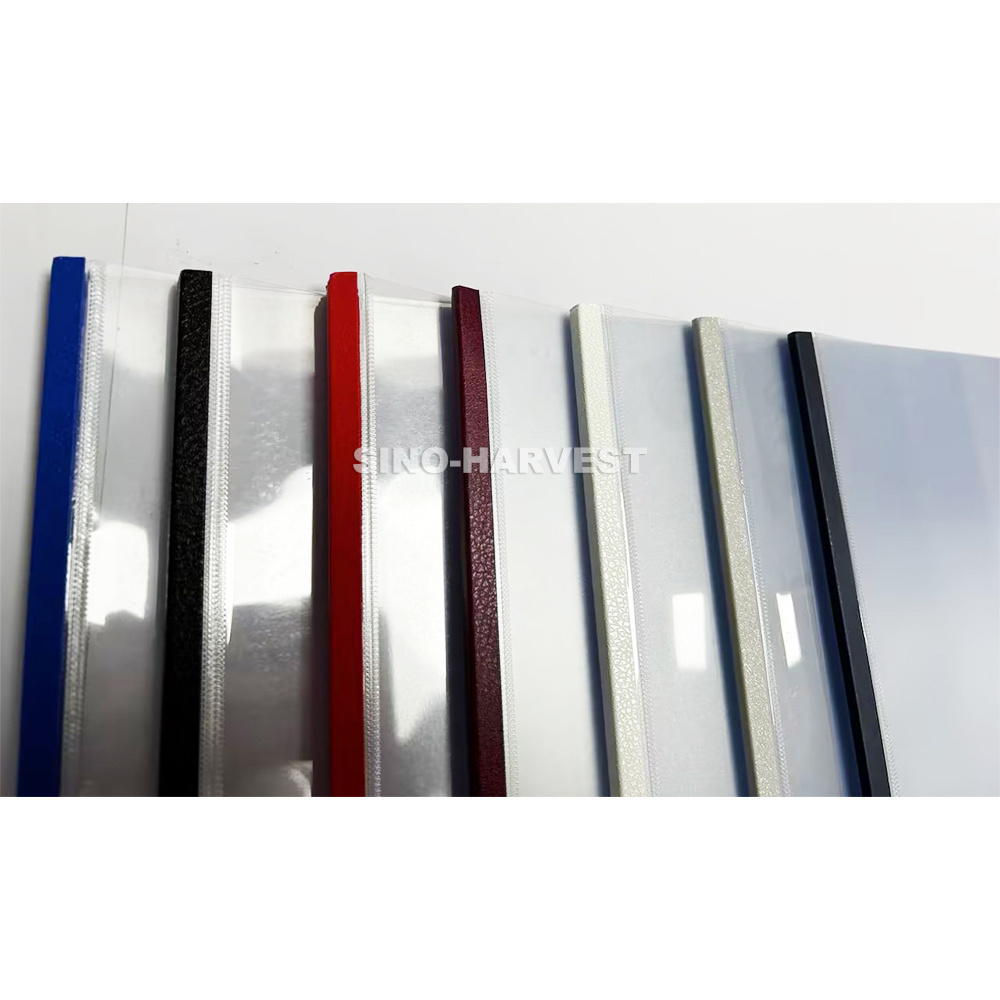 A4 Various Colors And High Quality Steel Thermal Binding Cover Covers 18mm PVC Office Binding Covers