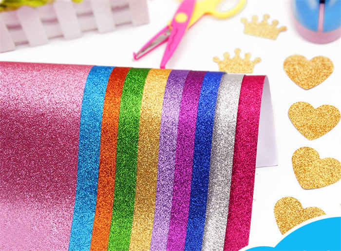 A4 Glitter Cardstock Glitter Craft Paper for DIY Party Decorations Glitter Gift Wrapping Paper