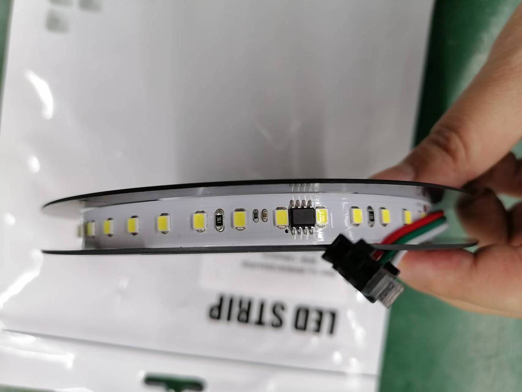 LED flexible strip flashing lights 24V horse racing smd2835 running water white chasing strips led light