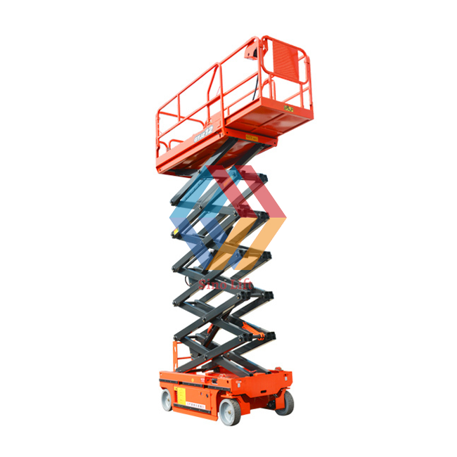 45ft 50ft Battery Power Hydraulic Scissor Man Lift Self-propelled Aerial Work Platform For Sale