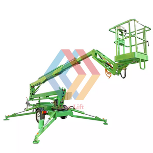 14M 16M Building Window Cleaning Sky Lift Towable Boom Lift