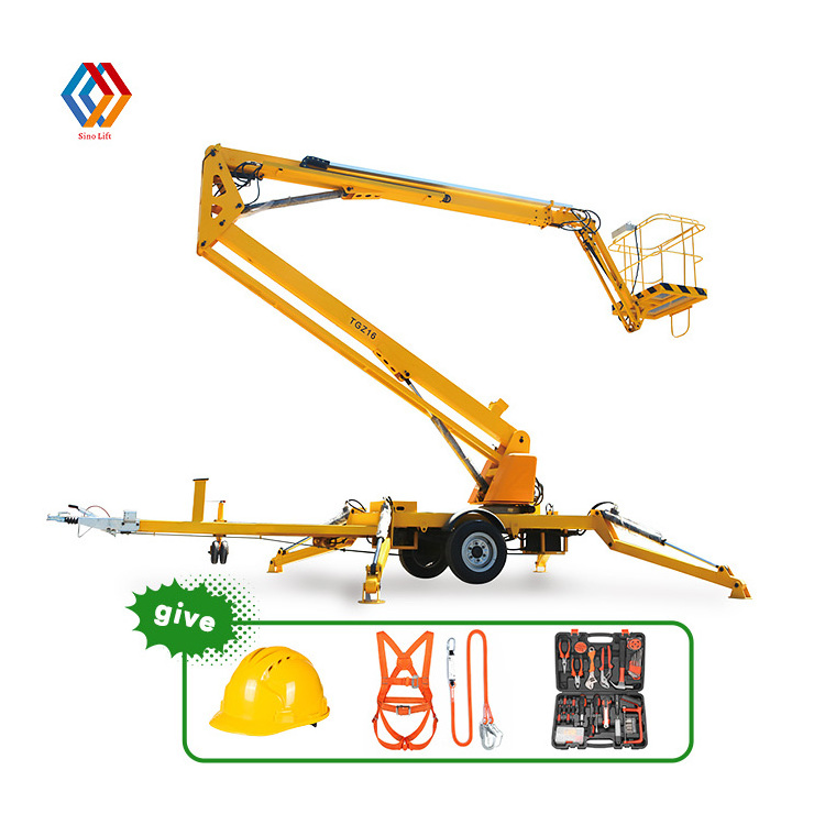 10m-20m Man Lift Spider Towable Boom Lift Spider Elevator Articulated Tracked Spider Lift For Aerial Work