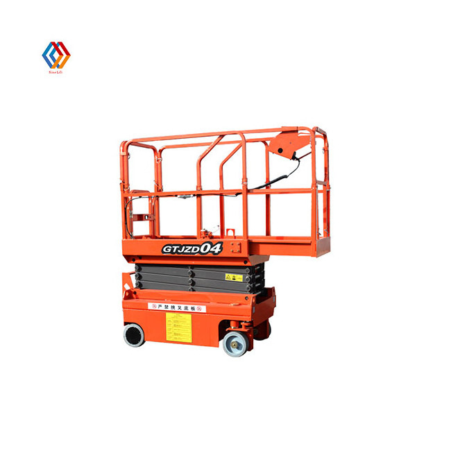 8m 10m 12m 14m self propelled man lift with outriggers electric scissor lift