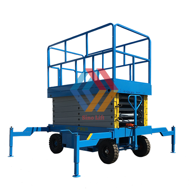 6m 8m 10m 12m 14m 18m Mobile Electric Scissor Lift Tables Manlift Platform Price