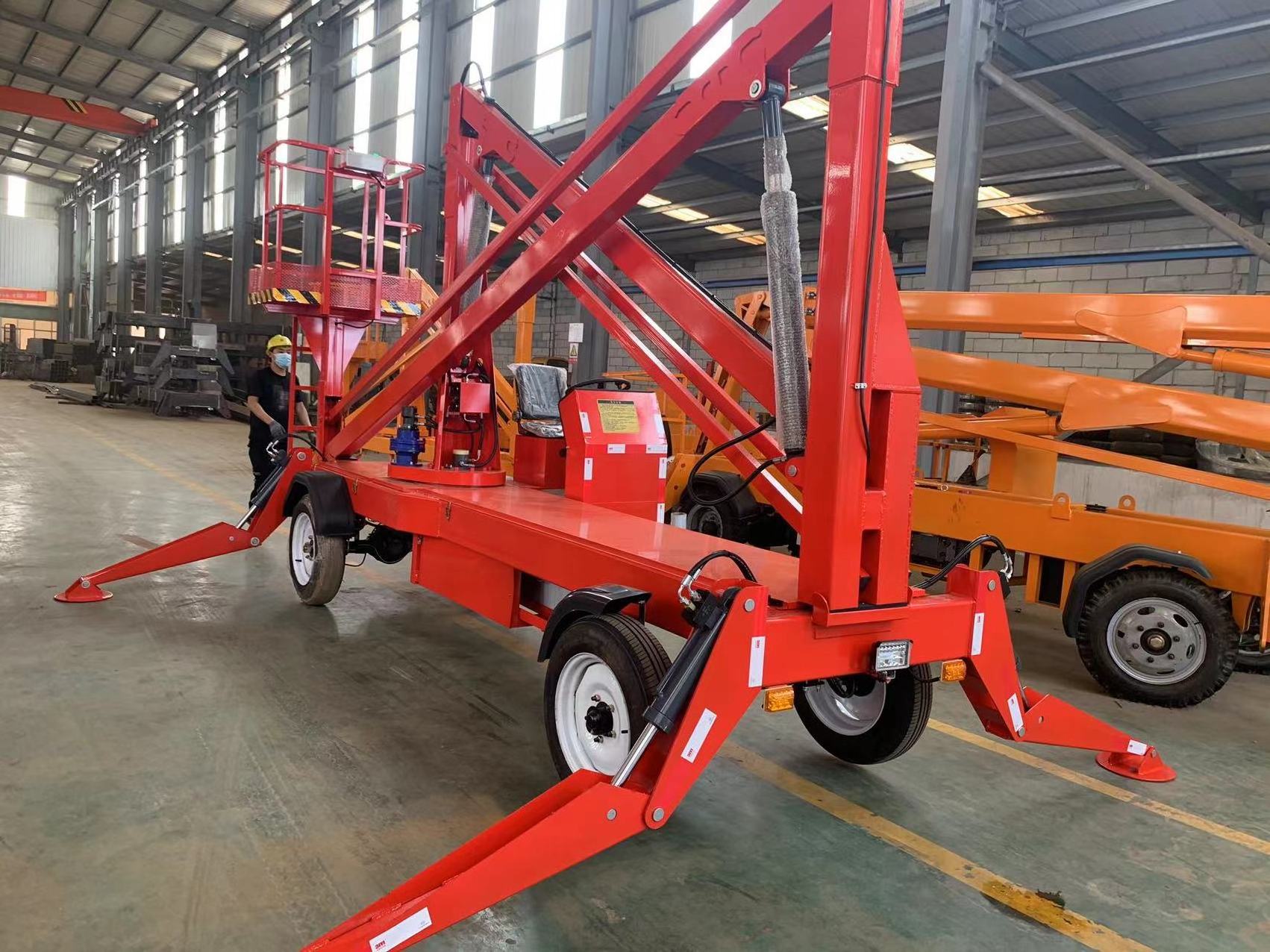 14m 12m Portable Bucket Cleaning Spider Lift Cherry Picker