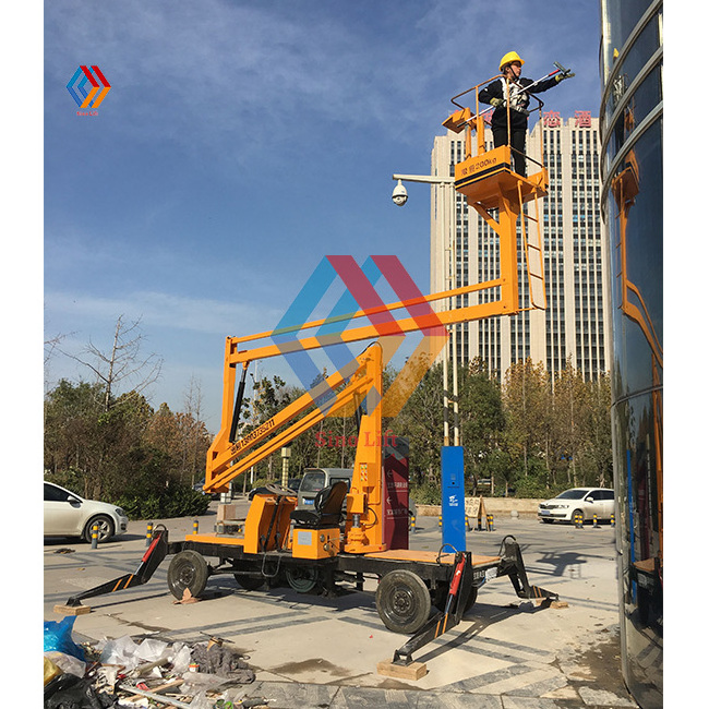 14m 12m Portable Bucket Cleaning Spider Lift Cherry Picker