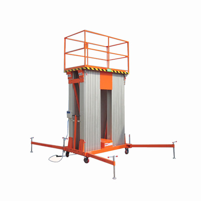 One Column Mobile Climbing Personal Vertical Single Mast Hydraulic Lift