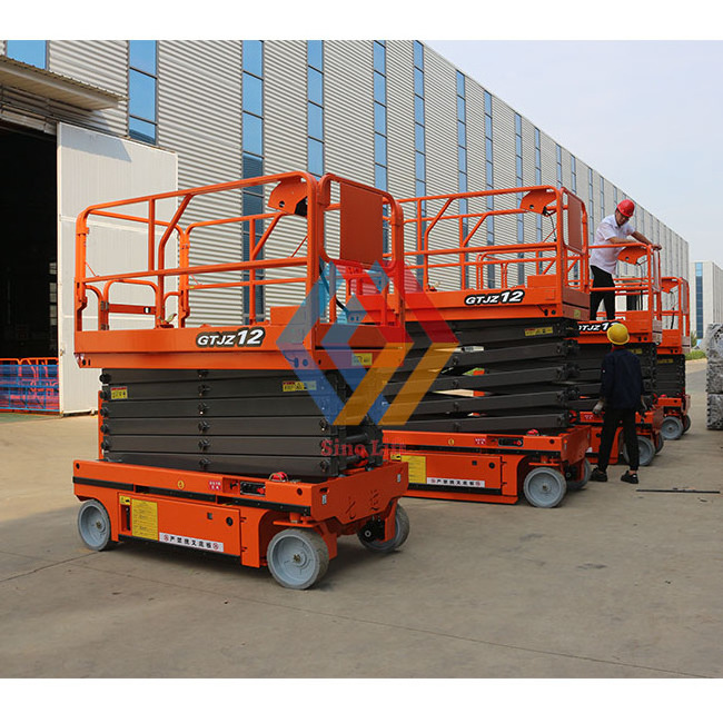 45ft 50ft Battery Power Hydraulic Scissor Man Lift Self-propelled Aerial Work Platform For Sale