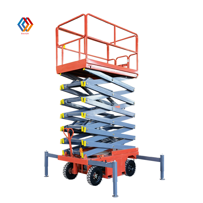 6m 8m 10m 12m 14m 18m Mobile Electric Scissor Lift Tables Manlift Platform Price