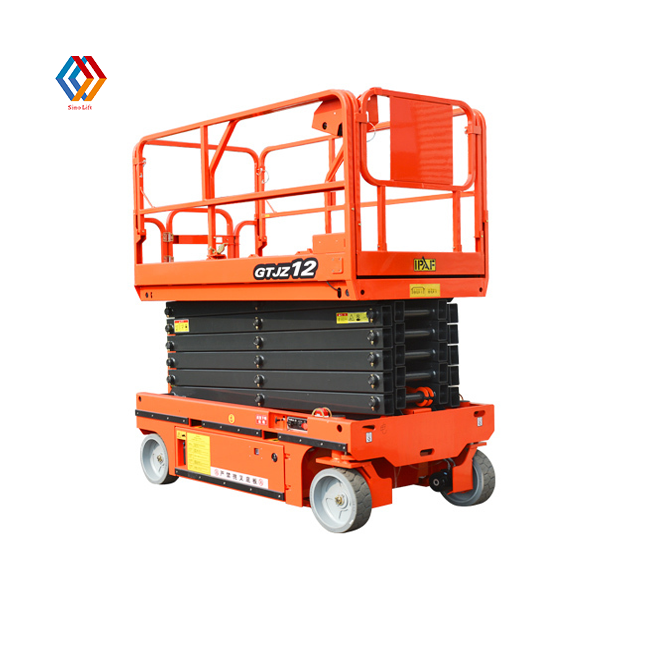 45ft 50ft Battery Power Hydraulic Scissor Man Lift Self-propelled Aerial Work Platform For Sale