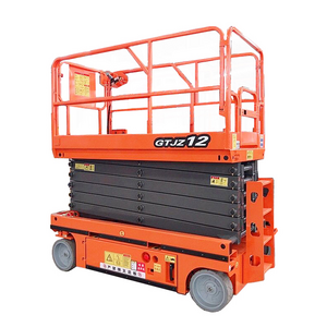 6m 12m man  lifting automatic scissor lift hydraulic Scaffolding self propelled warehouse scissor  lift