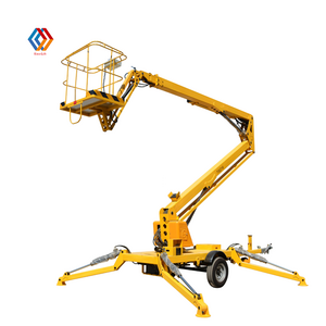 Hot Sale 10-22m Towable Articualted Trailer Boom Lift for Sale Hydraulic Cherry Picker Spider for Sale