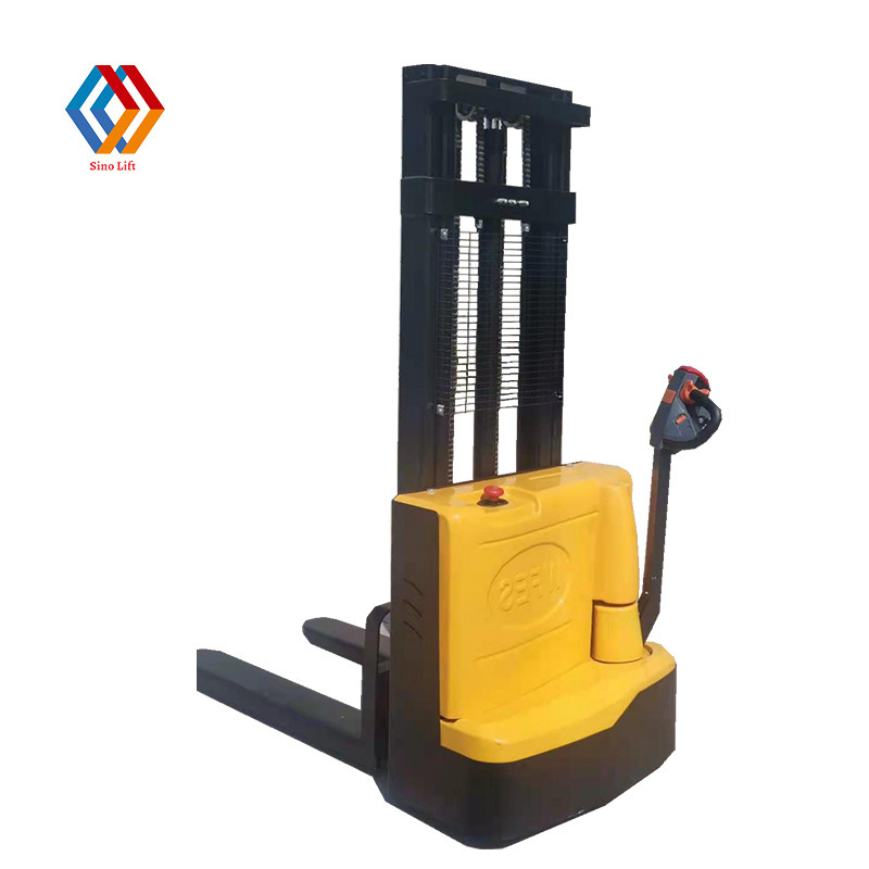 2023 hot sell 1.5 TON 2 TON Wholesale New Mini Forklift Hand Full Semi Electric Walkie Pallet Stacker for sale