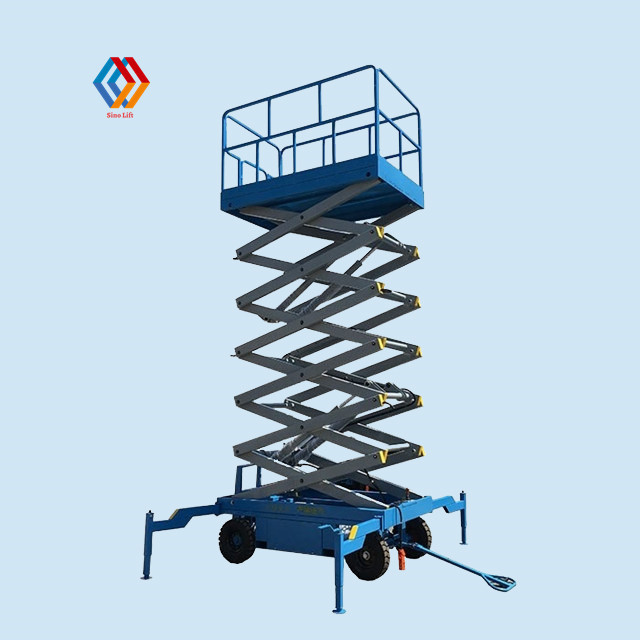 6m 8m 10m 12m 14m 18m Mobile Electric Scissor Lift Tables Manlift Platform Price