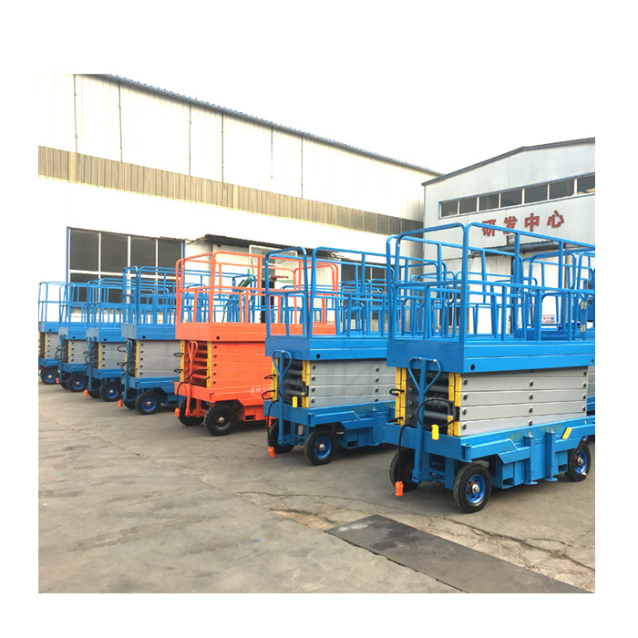 6-18m High Quality Electric Scaffolding Lift Mobile Trailer Hydraulic Electric Battery Power Scissor Lift Platform