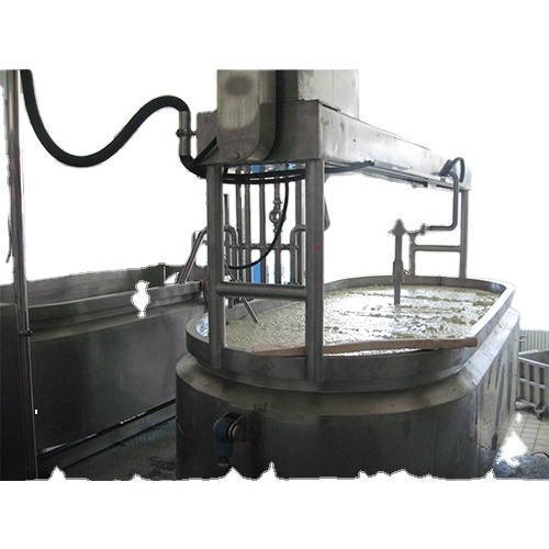 Factory cheese Blending Cooking tank  with Agitator Equipment Dairy Cheddar Dry cheese processing line cheese vat