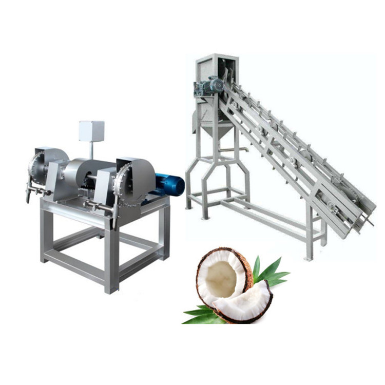 Mature coconuts dehusking shelling peeling machine