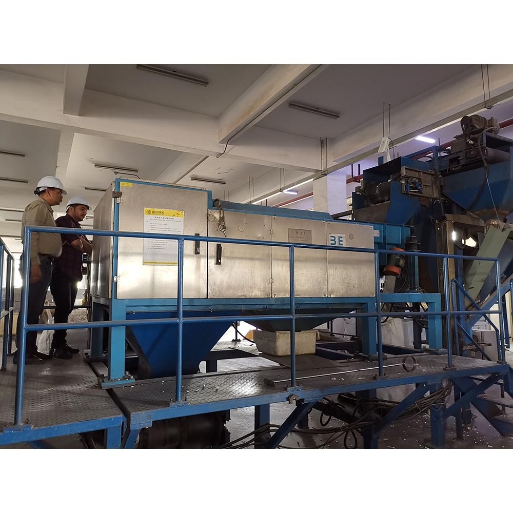 Magnetic Eddy Current separator in hospital medical waste incinerator fly ash (MWIFA) processing for metal sorting and recovery