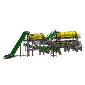 Large Processing Capacity ASR Recycling Plant Machinery for Automotive Shredder Residue