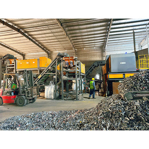 cast and wrought scraps aluminum alloy recovery by eddy current separator in secondary metallic scraps recycling