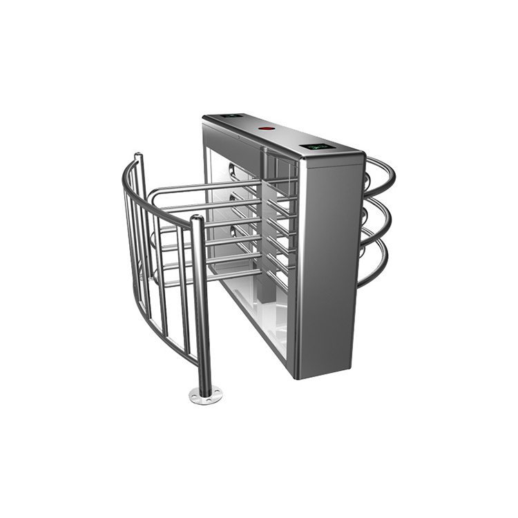 304 Stainless Steel Outdoor Half height security entrance NFC control turnstile gate for access control system