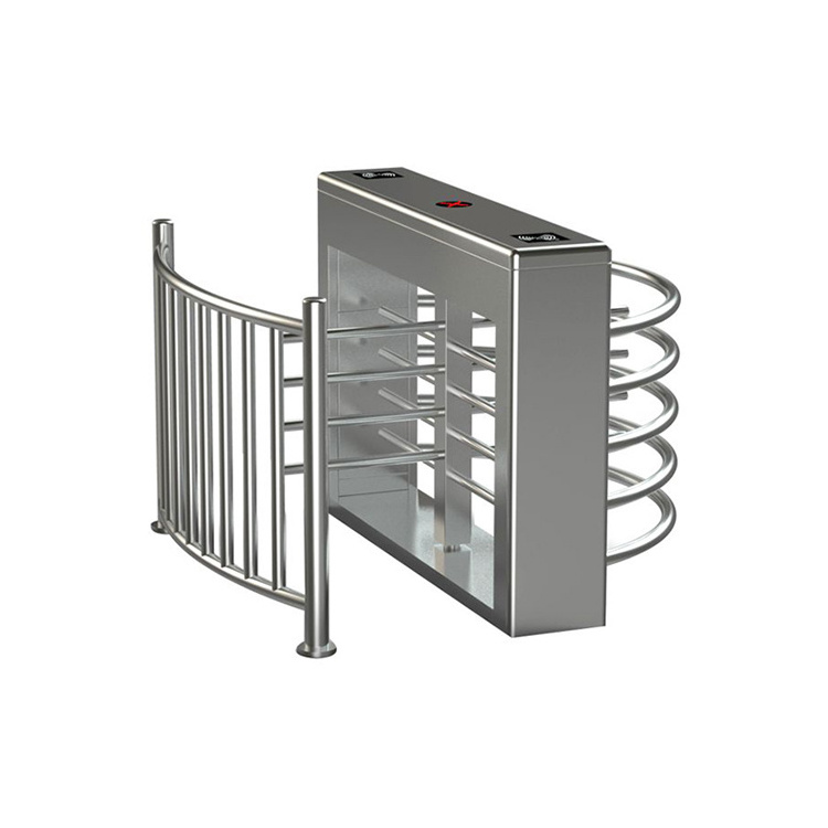 304 Stainless Steel Outdoor Half height security entrance NFC control turnstile gate for access control system