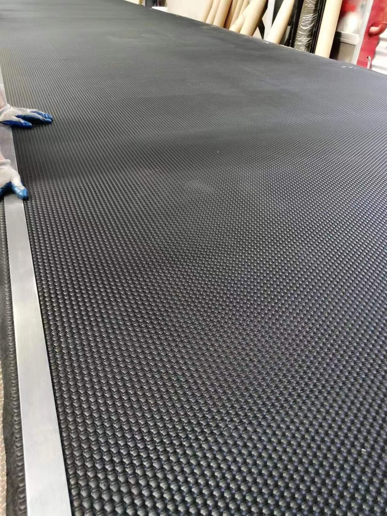 Corrugated surface rubber sheets for Runner Mats