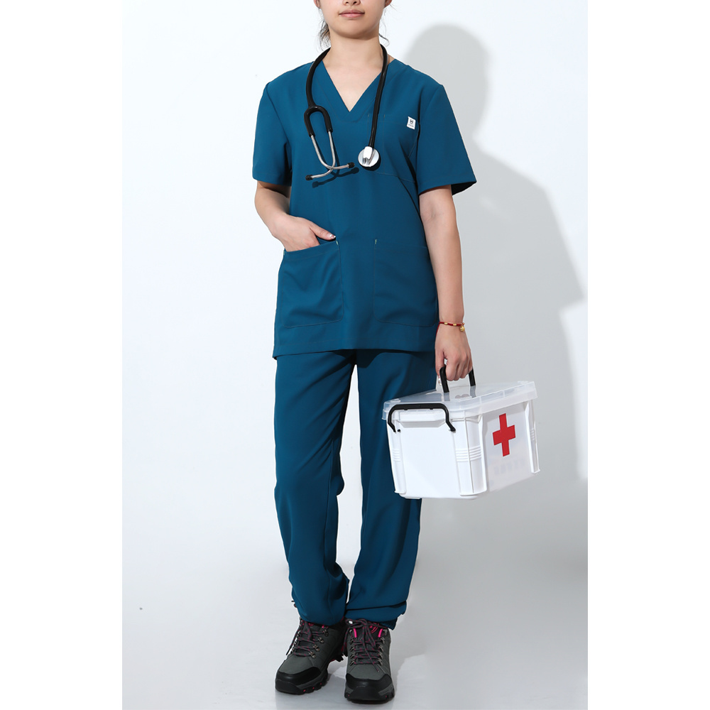 Dropshipping scrub- Polyester/Rayon/Spandex Fashionable Designs New Style Medical Hospital Nurse Uniform