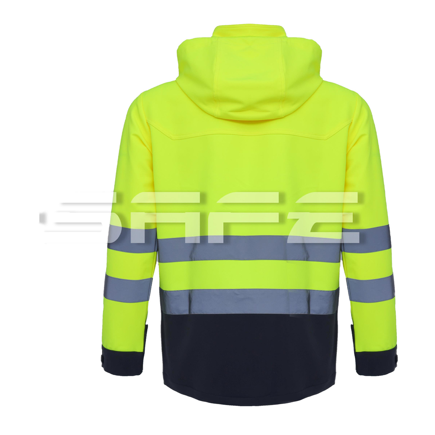 High Visibility Reflective Jackets for Men, Safety Jacket with Pockets, Hi Vis Yellow Coats Mens Work Construction Coats