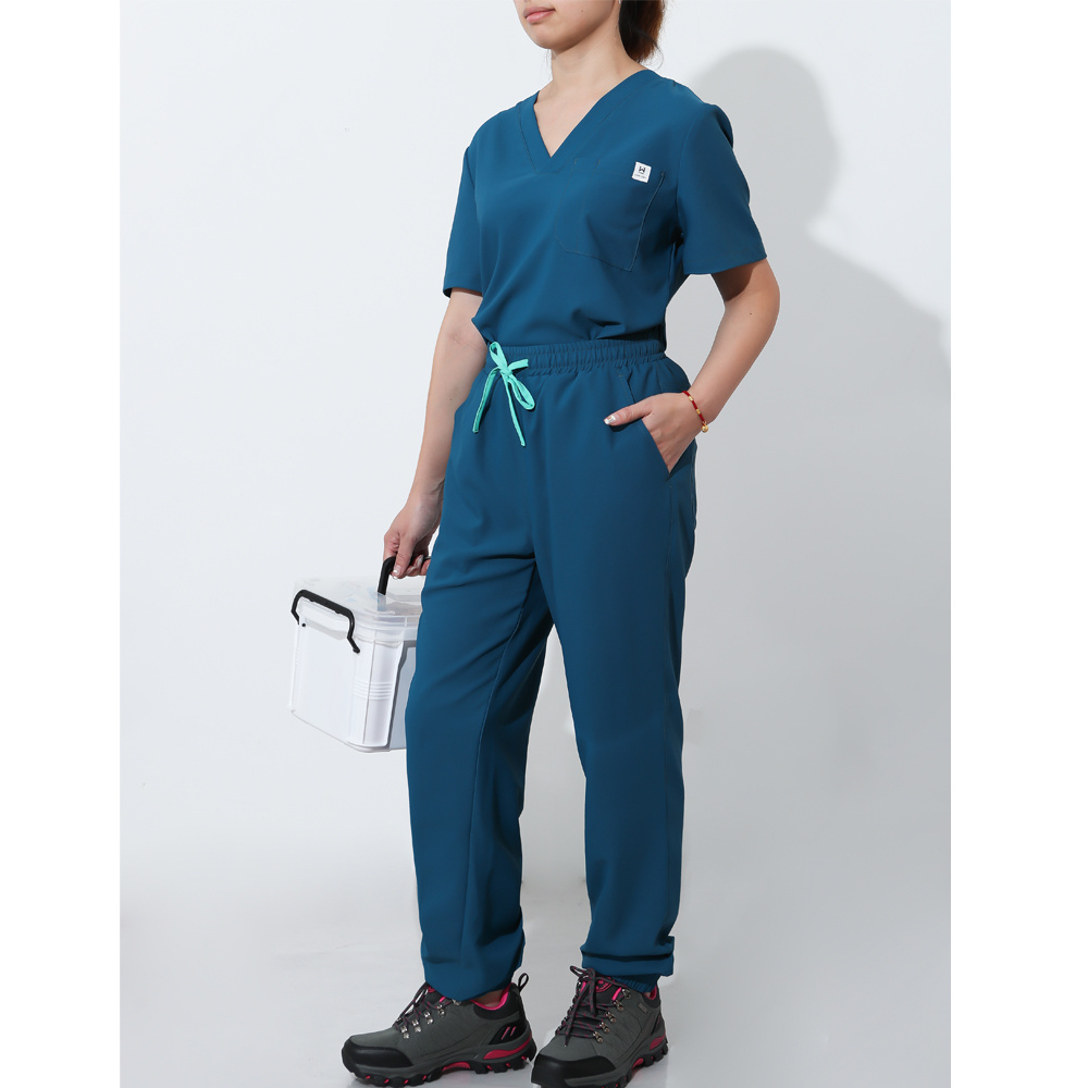 Dropshipping scrub- Polyester/Rayon/Spandex Fashionable Designs New Style Medical Hospital Nurse Uniform