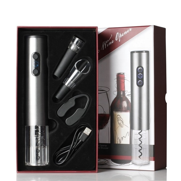 New Arrivals Amz Electric Wine Opener Set for Bartender Kit Bottle Rechargeable