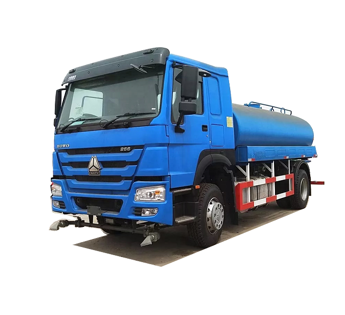 SINOTRUK HOWO 266hp 4x2 Heavy Duty Water Tanker Sprinkler Water Tanker Truck Stainless Steel New China 10 Wax Brown Manual > 8L