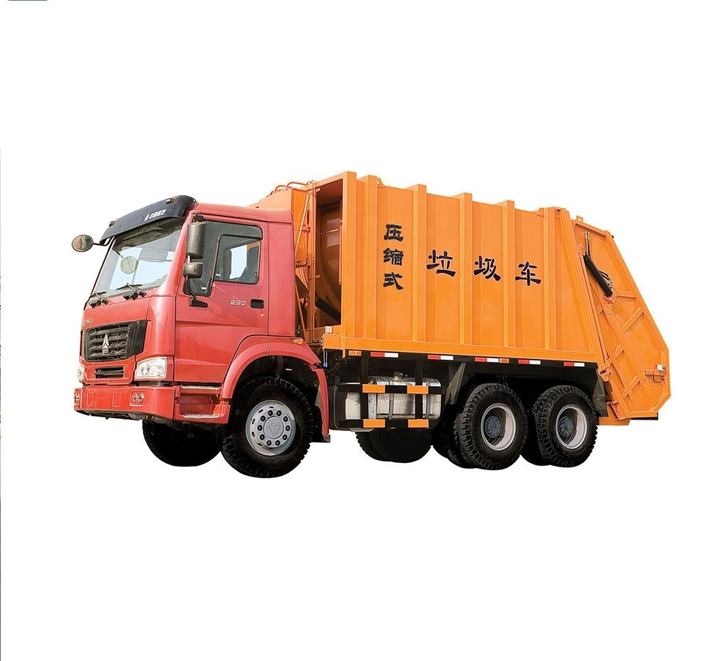 New Sinotruck Howo A7 6x4 12cm3 14cm3 Compactor Trash truck Rear Loader Waste Collect Municipal Sanitation Garbage Truck