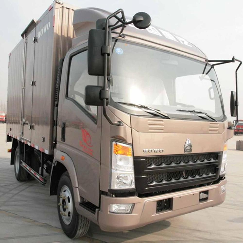 HOWO 4-6 Ton Light Lorry 4x2 Small Van Box Cargo Container Factory Delivery Directly China Camera Light Truck Automatic YUCHAI