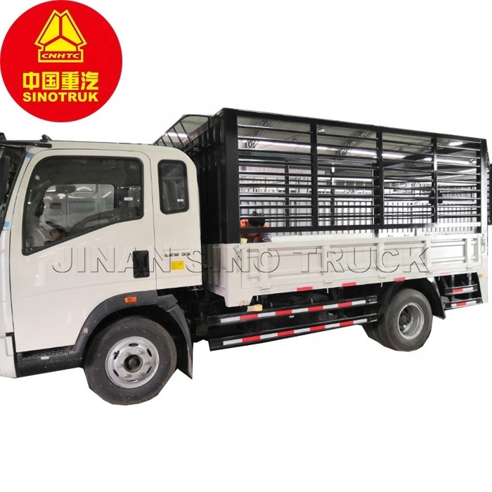 HOWO 3.5T Fence Cargo Truck 116HP Small Fence Vehicle